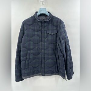 Moncler GIUBBOTTO NAMBOUR Shirt Jacket in quilted tartan down size 5 (F3)